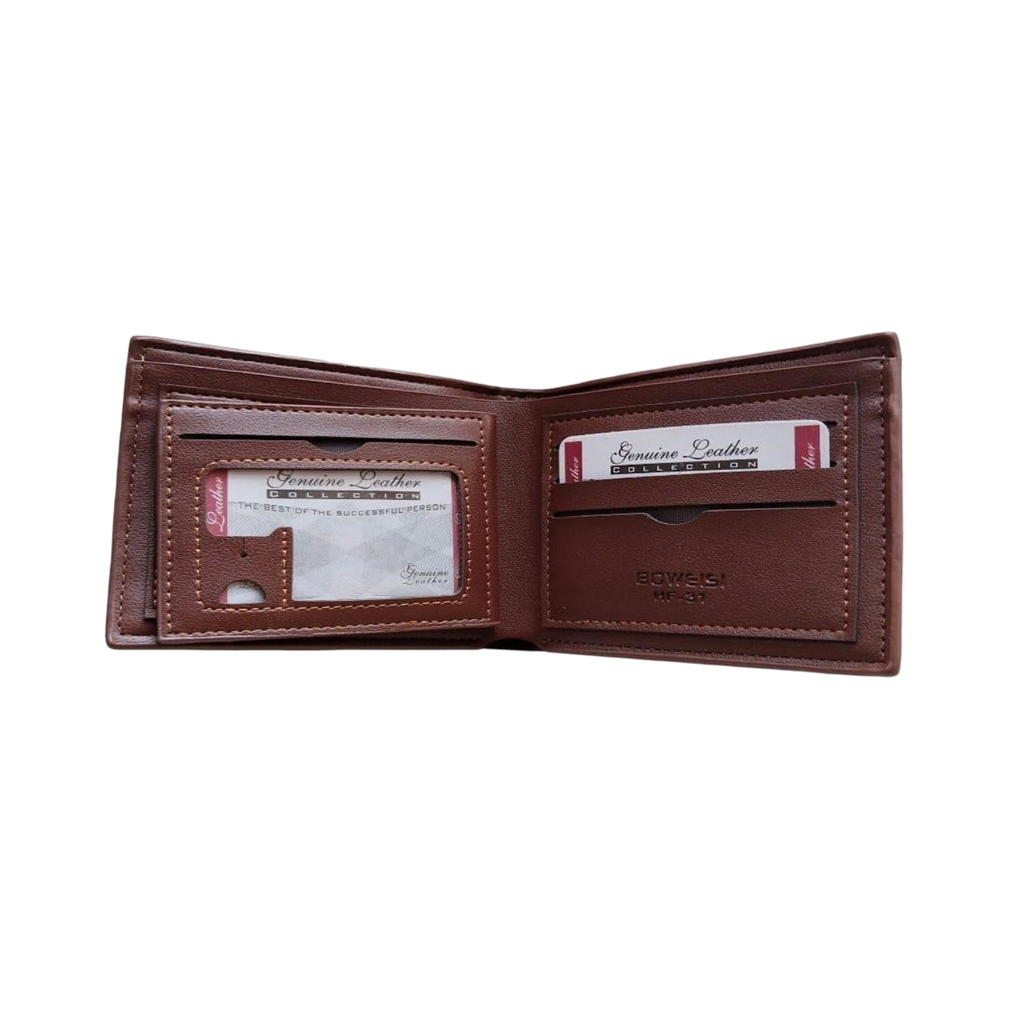 Men's Bifold Genuine Leather Wallet – Textured Finish