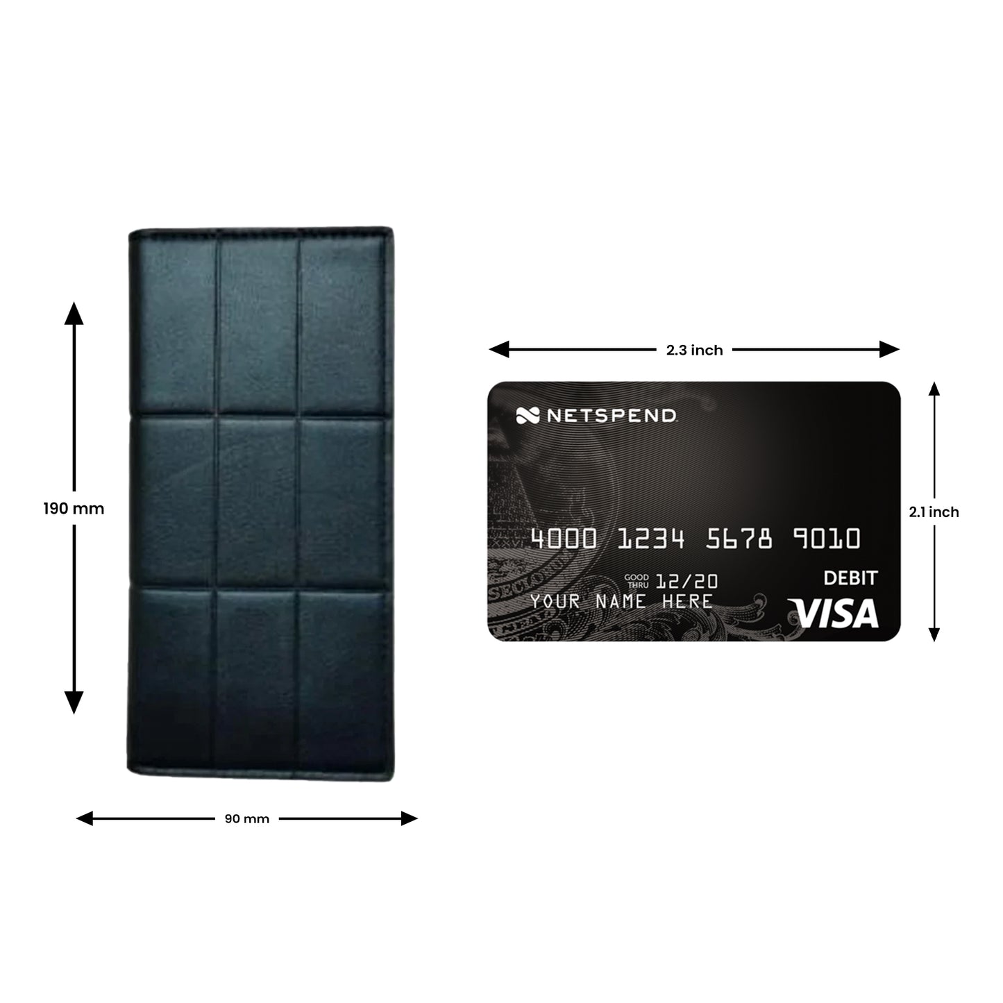 Executive Grid Emboss Leather Wallet – Sleek & Stylish for Men
