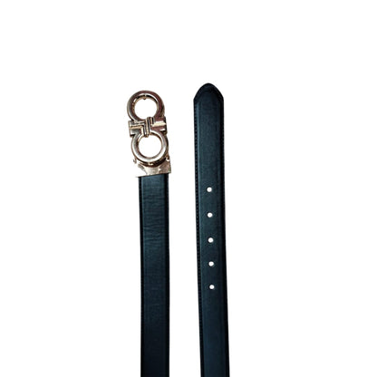 Elegant Ferragamo-Inspired Leather Belts – Signature Gancini Buckle Collection