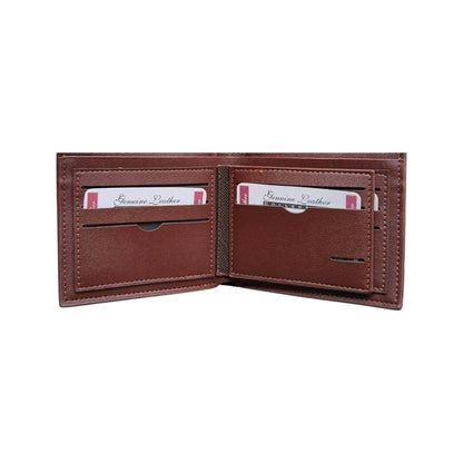 Men's Premium Genuine Leather Wallet – Textured Slim Bifold (3 Colors)