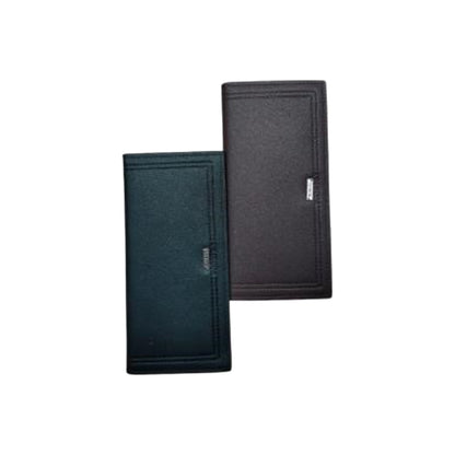 Elegant Long Wallet for Men – Black & Brown