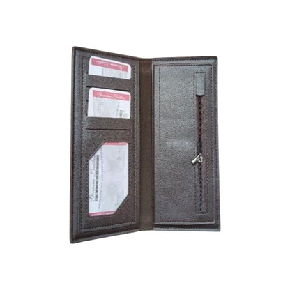 Elegant Long Wallet for Men – Black & Brown