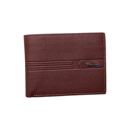 Men's Classic Bifold Leather Wallet – Set of 3 (Black, Brown, Tan)