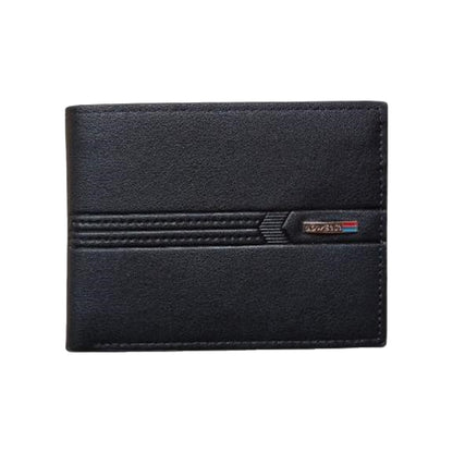 Men's Classic Bifold Leather Wallet – Set of 3 (Black, Brown, Tan)