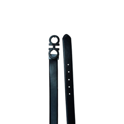 Elegant Ferragamo-Inspired Leather Belts – Signature Gancini Buckle Collection