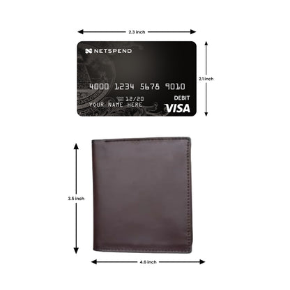 Classic Trifold Leather Wallet – Black & Brown
