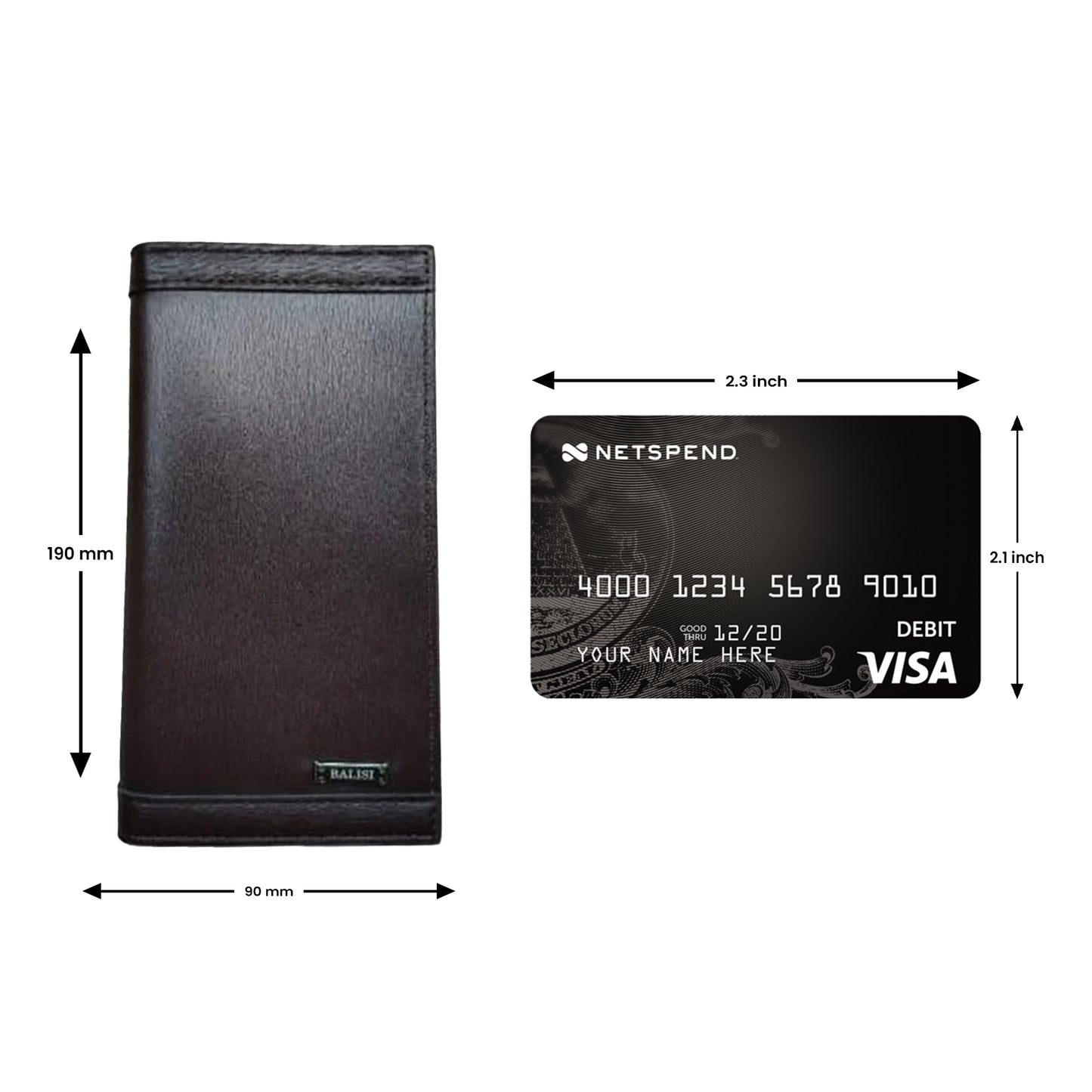 Executive Long Wallet – Dark Brown