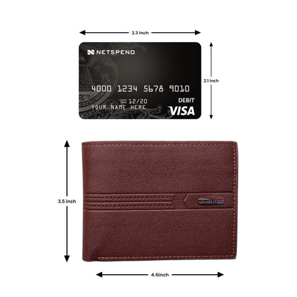 Men's Classic Bifold Leather Wallet – Set of 3 (Black, Brown, Tan)