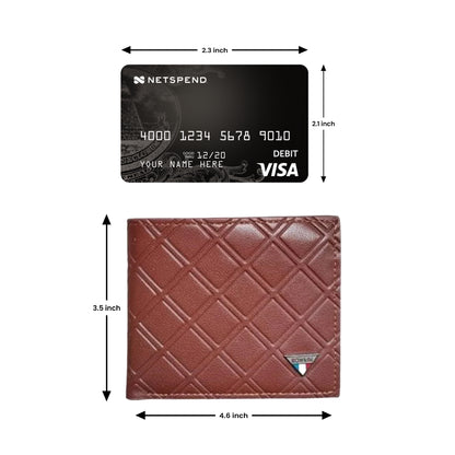 Men's Premium Genuine Leather Wallet – Textured Slim Bifold (3 Colors)